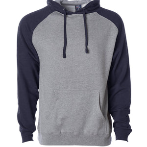 Raglan Hooded Pullover Sweatshirt