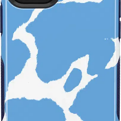 Current MOOd | Light Blue Cow Print Case