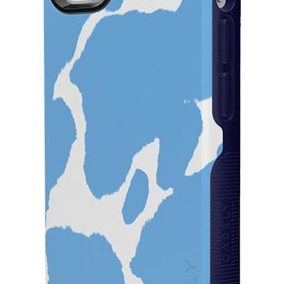 Current MOOd | Light Blue Cow Print Case