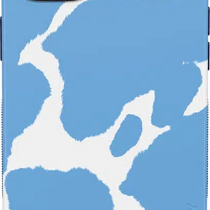 Current MOOd | Light Blue Cow Print Case