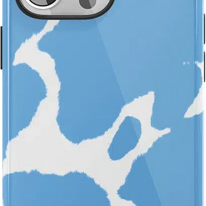 Current MOOd | Light Blue Cow Print Case