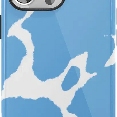 Current MOOd | Light Blue Cow Print Case