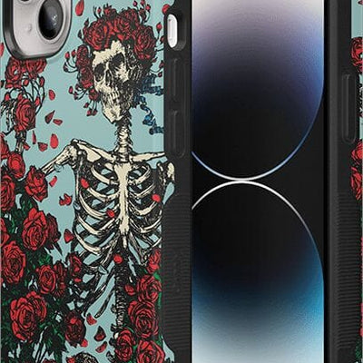 Forever Grateful | Grateful Dead Skeleton Floral Case