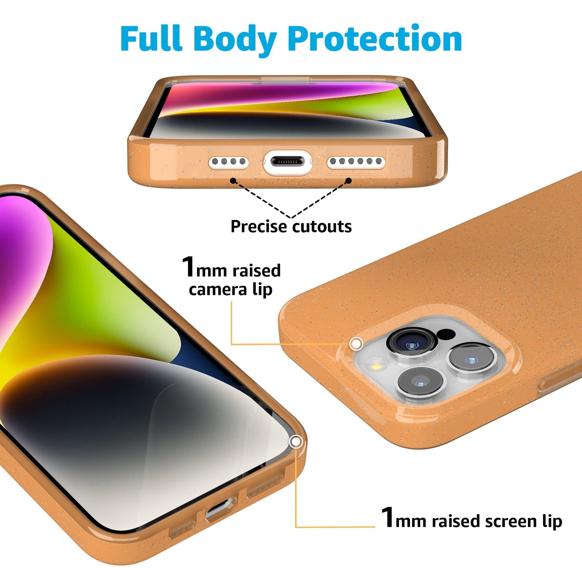 Morning Glow | Orange Pastel Shimmer Case