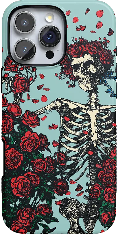 Forever Grateful | Grateful Dead Skeleton Floral Case