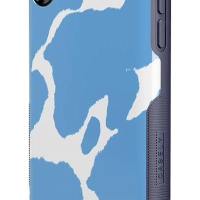 Current MOOd | Light Blue Cow Print Case