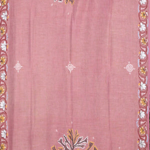 Pink Radha Krishna Raasleela Tussar Pattachitra Dupatta