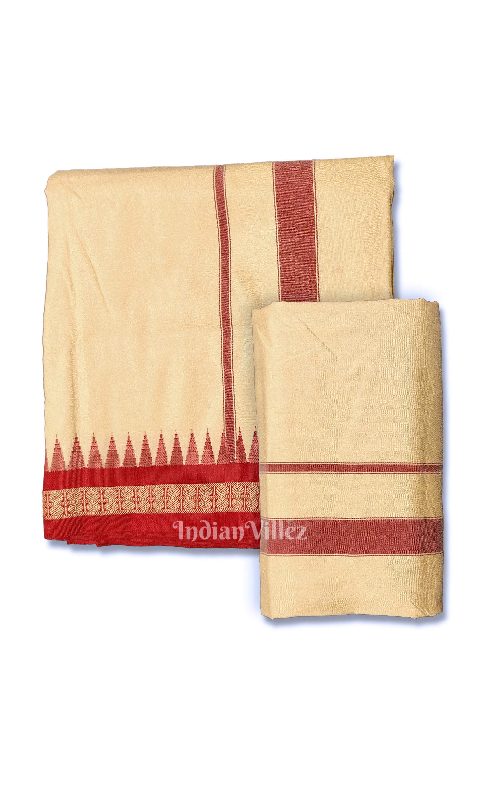 Cream Odisha Handloom Sambalpuri Joda