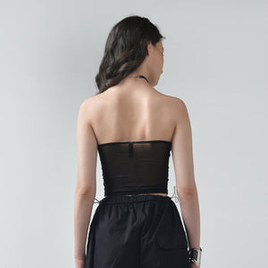 Black Mesh Tube Top
