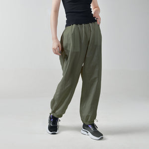 Unisex Green Parachute Pants