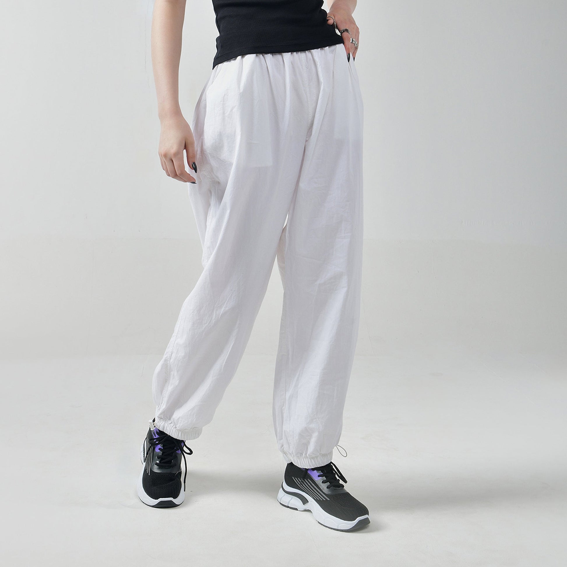 White Parachute Pants
