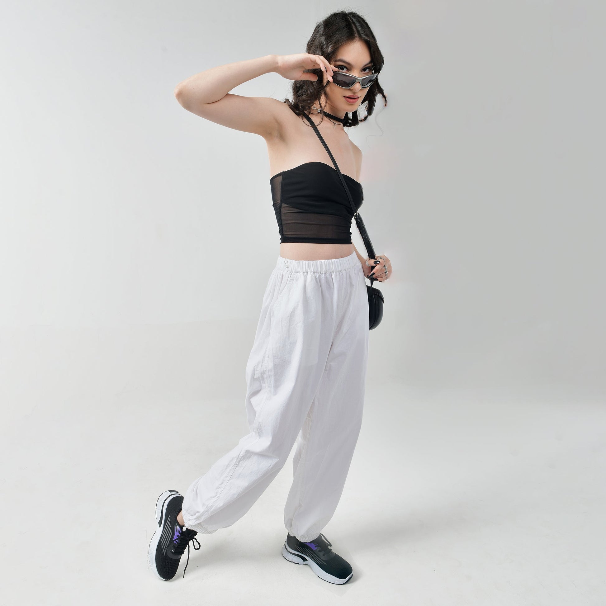 White Parachute Pants