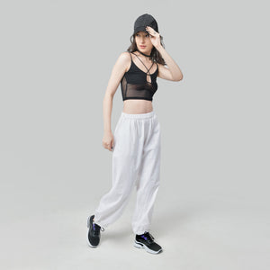 Parachute Pant Combo-Brown & White
