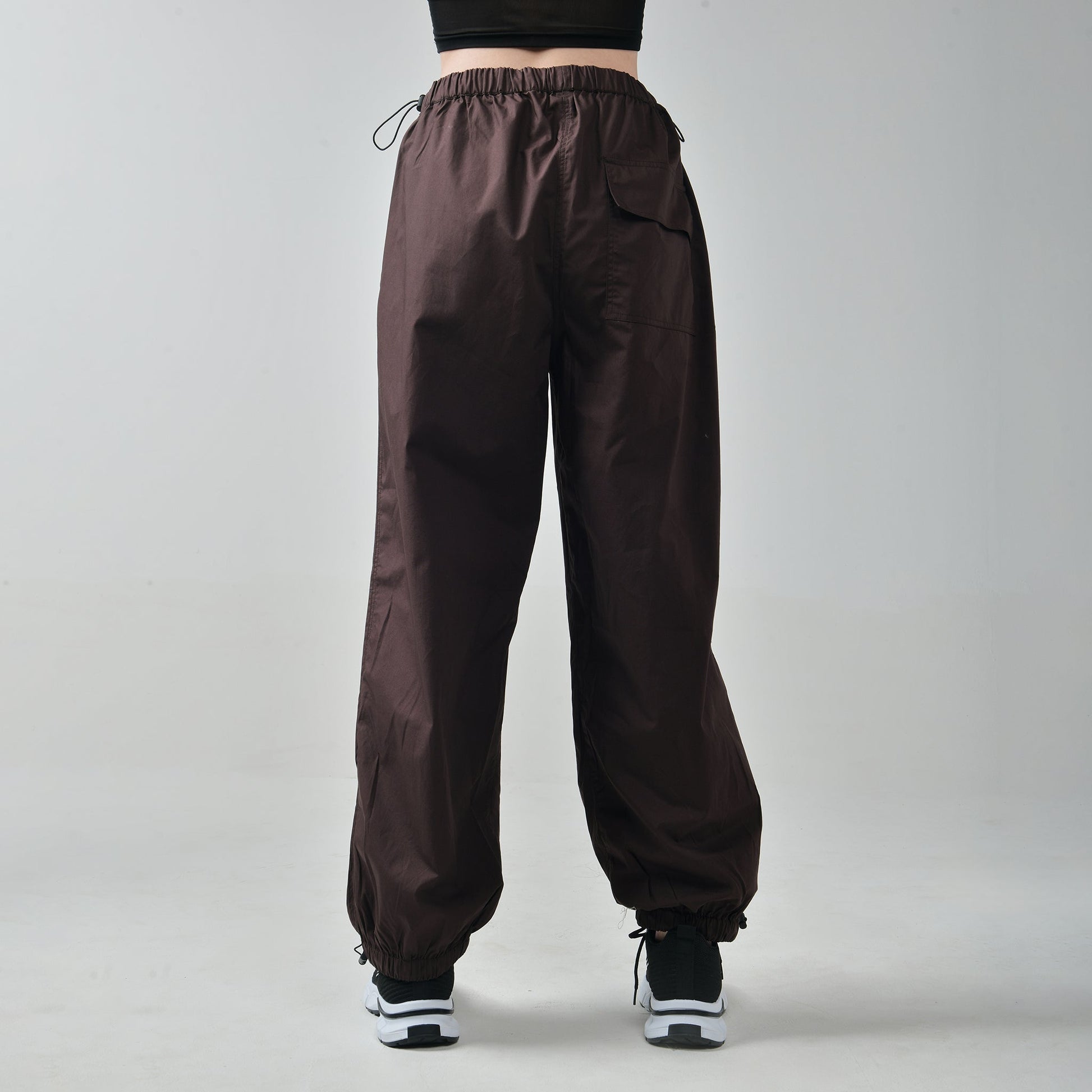 Brown Parachute Pants