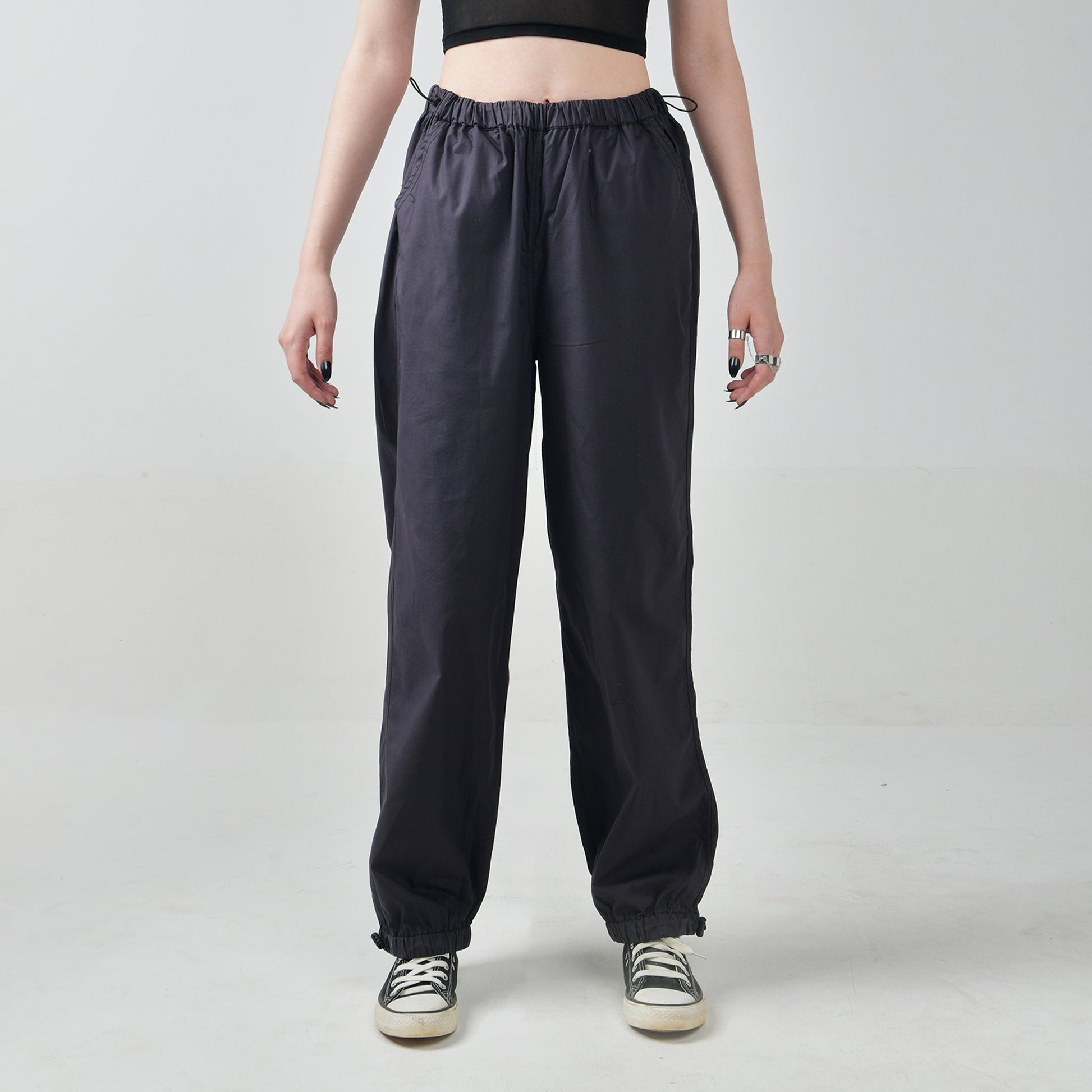 Gunmetal Parachute Pants