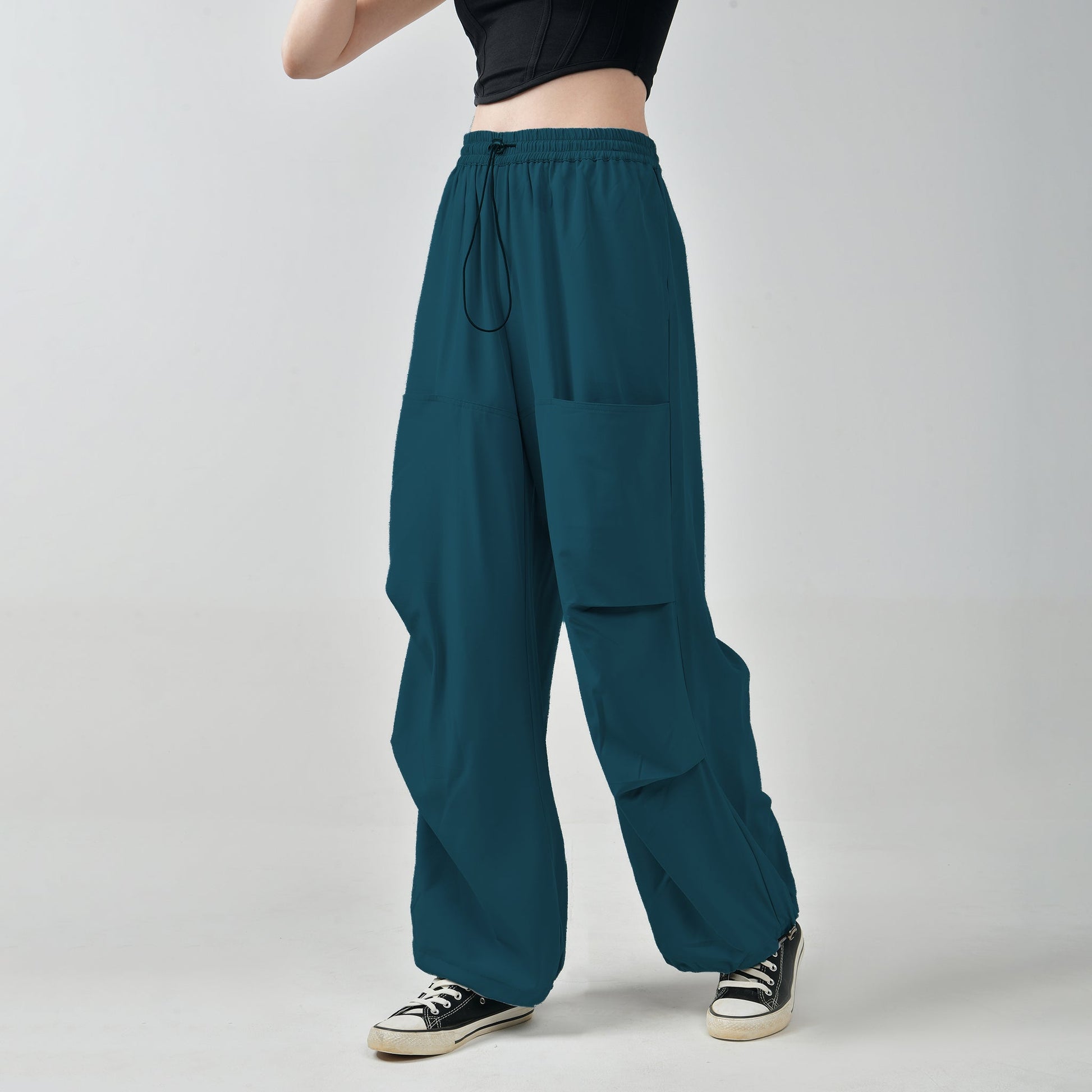 Air Parachute Pants Combo-Olive & Blue