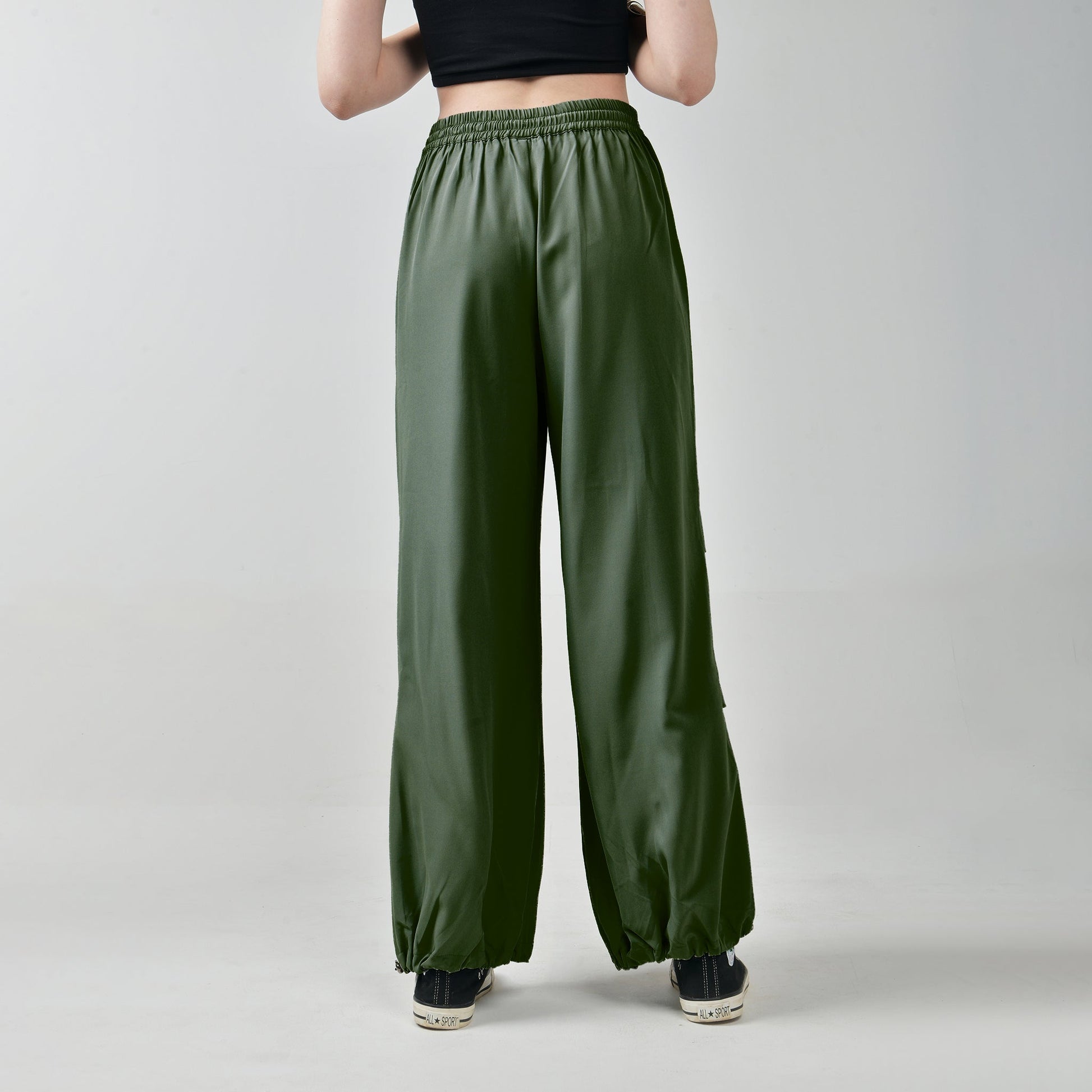 Air Parachute Pants Combo-Olive & Blue
