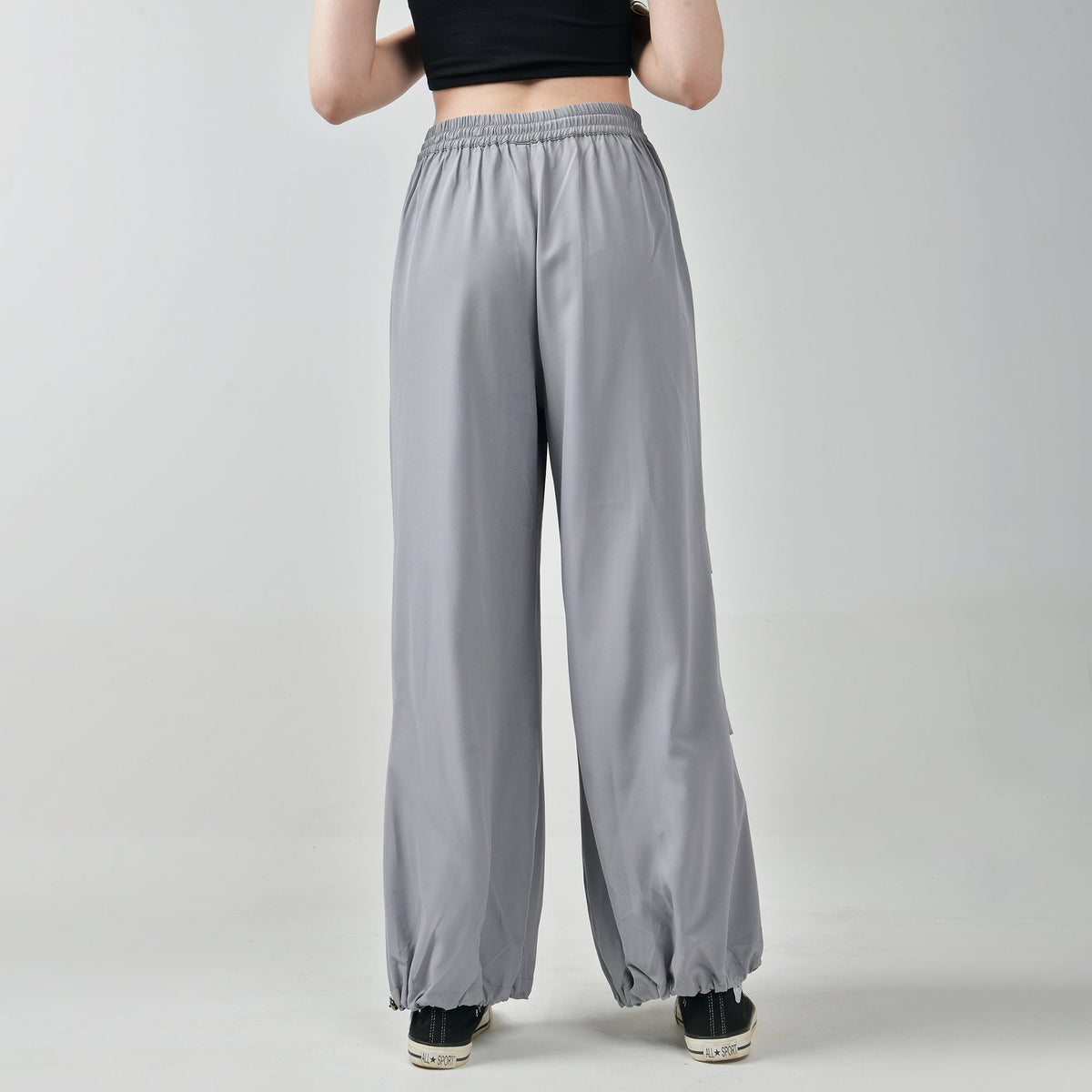 Air parachute pant Combo-Grey & Black