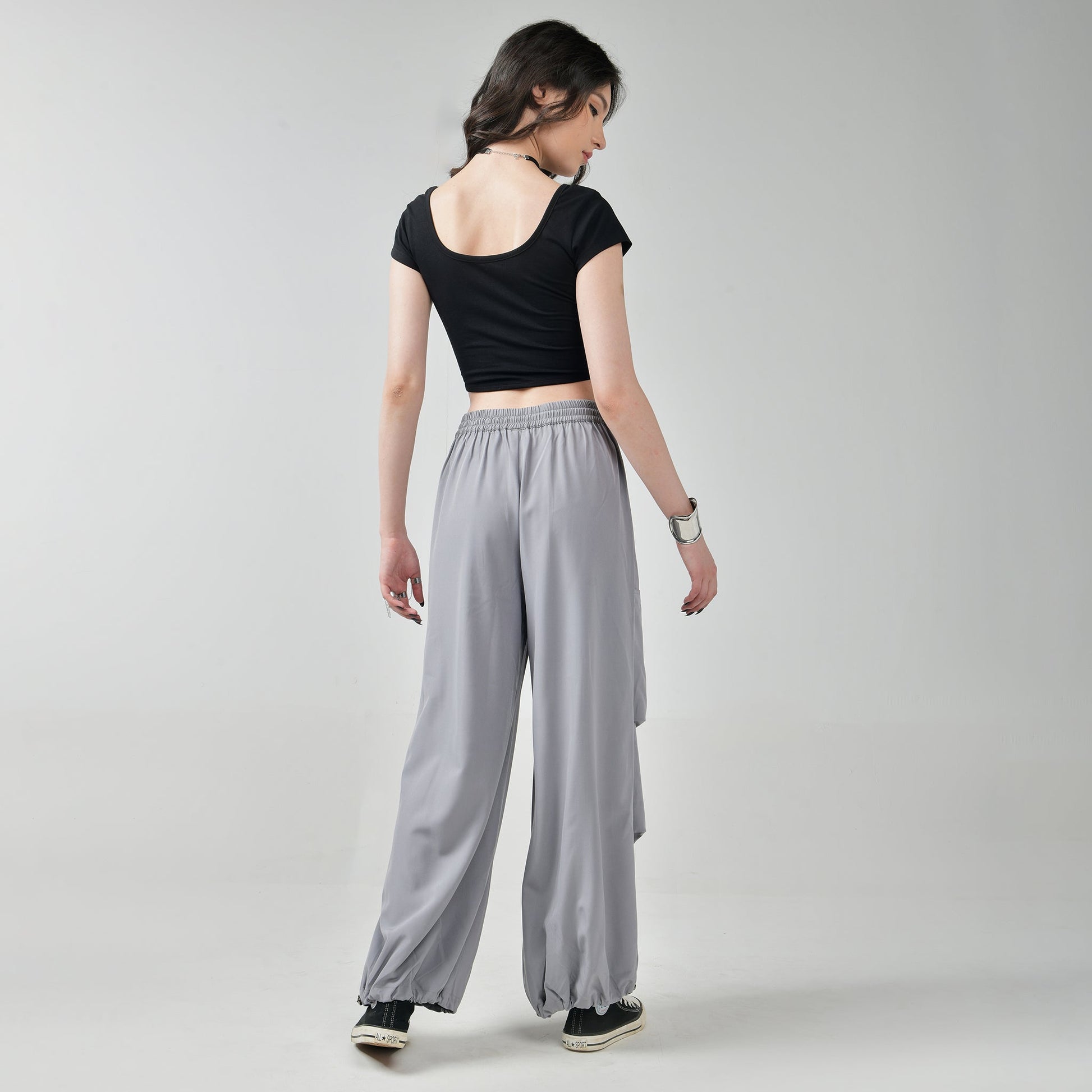 Grey Air Parachute Pants