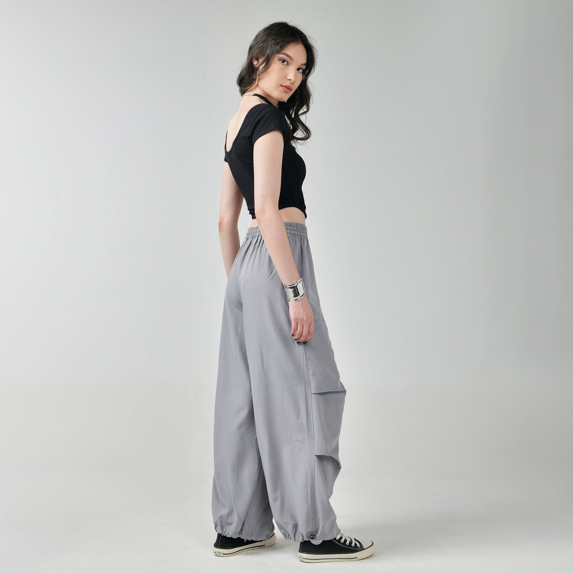 Grey Air Parachute Pants