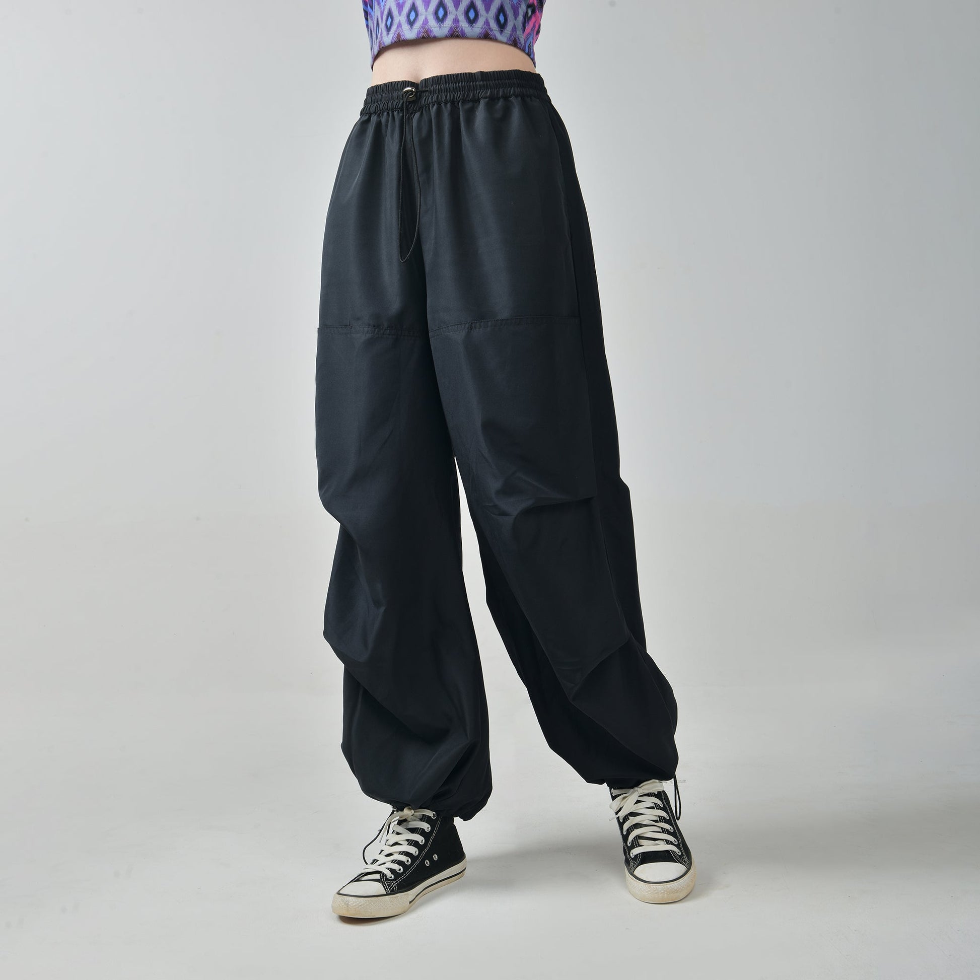 Black Air Parachute Pants