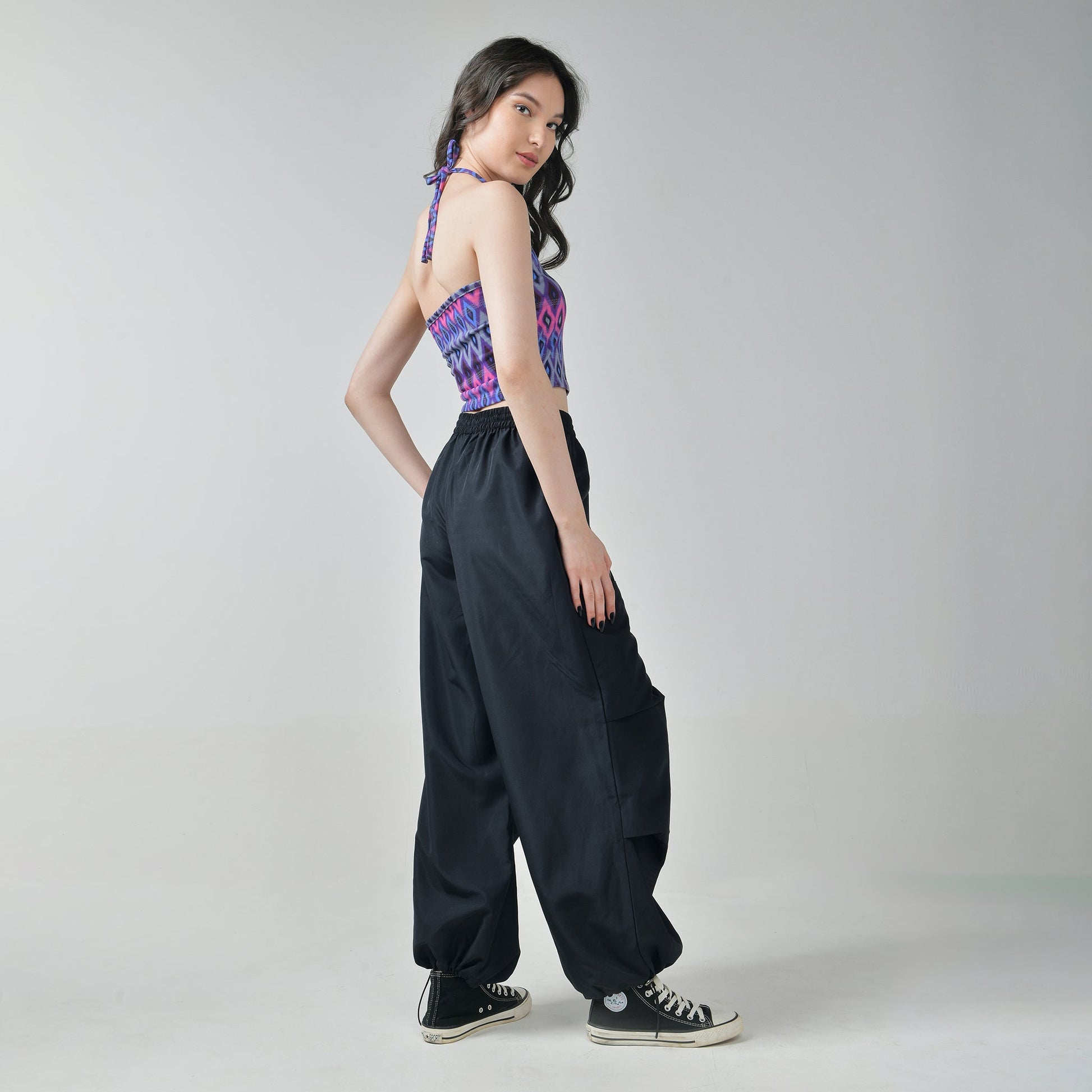 Black Air Parachute Pants