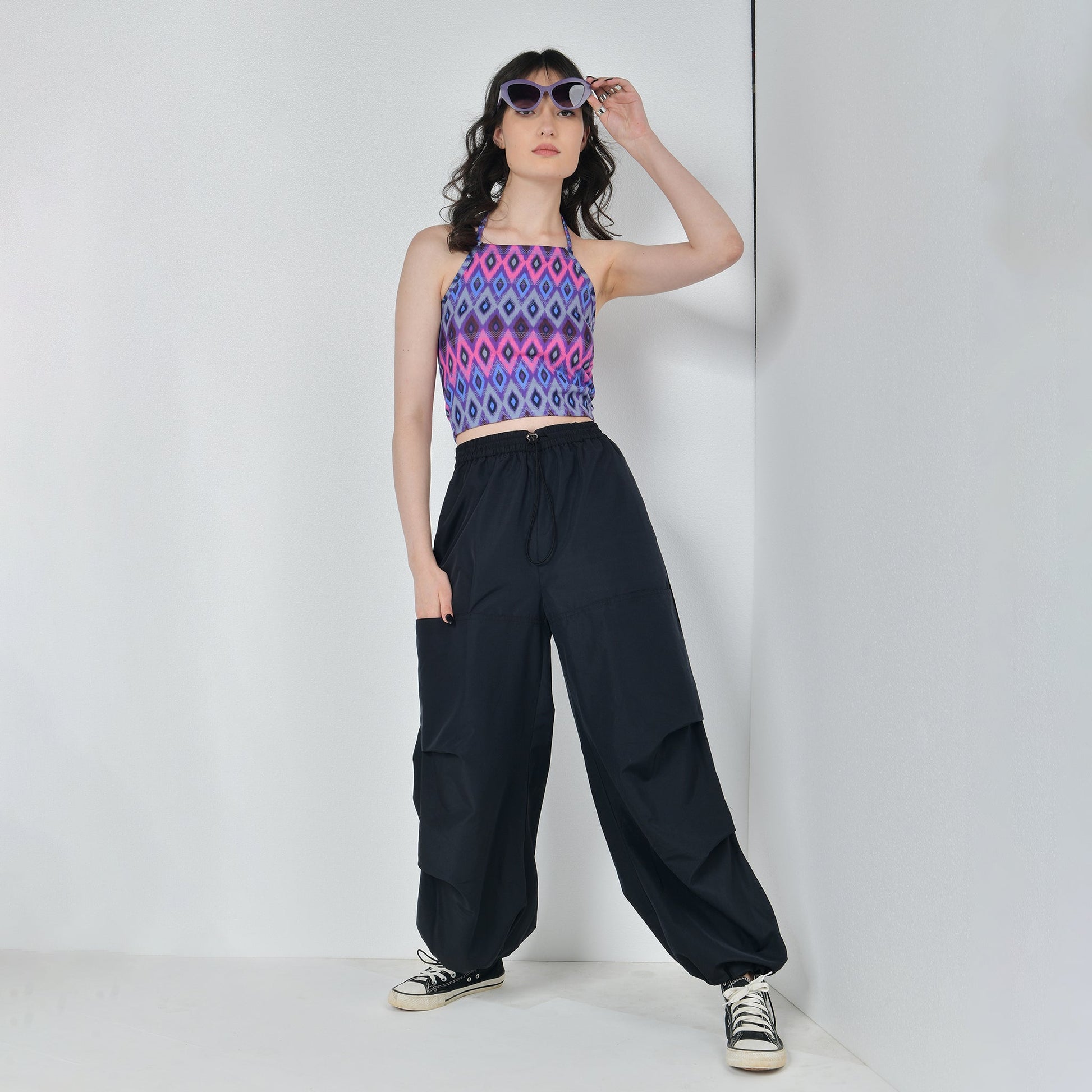 Air Parachute Pants Combo-Black & Olive