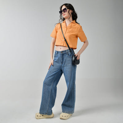 Crop Linen Shirts for women