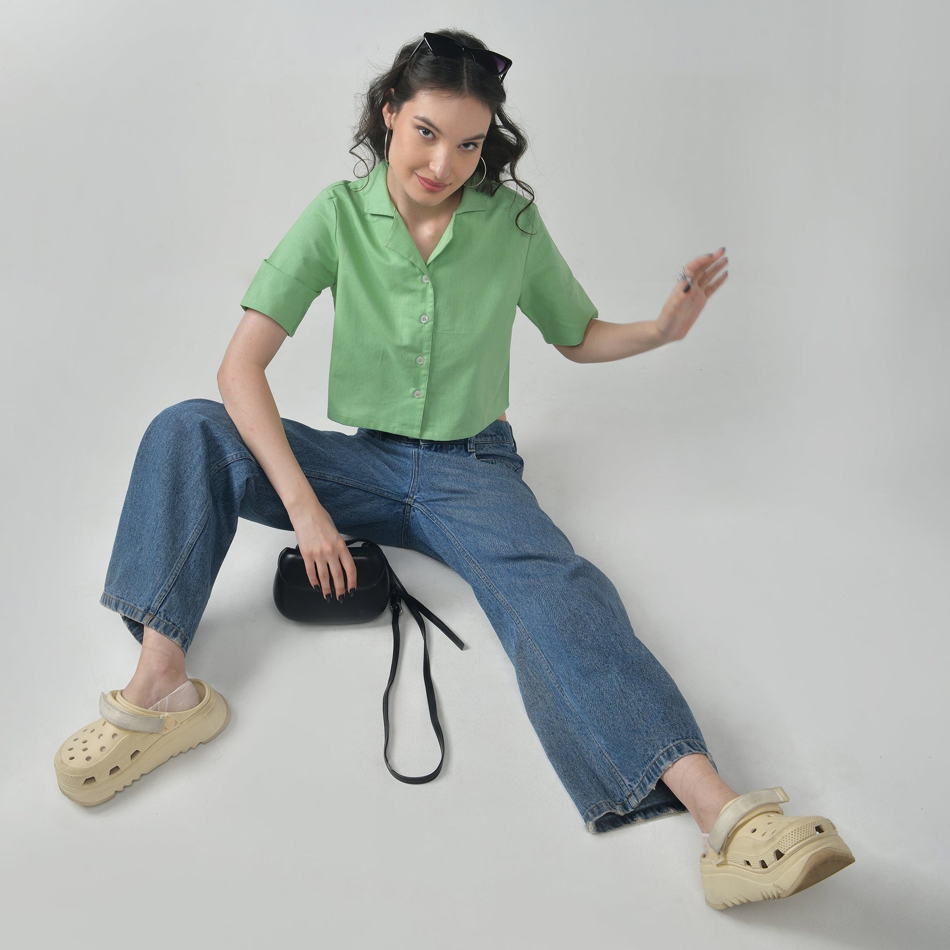 Crop Linen Shirts for women