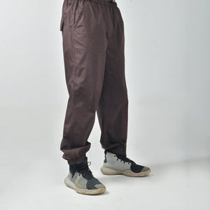 Black Bossman Shirt & Brown Parachute Pants