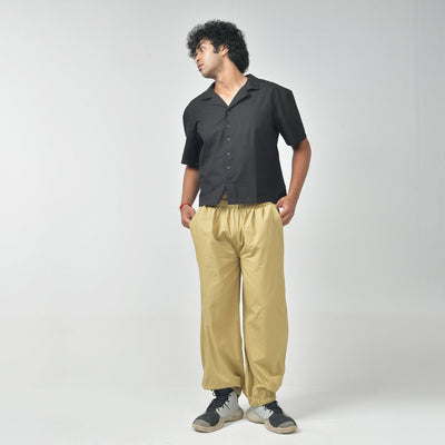 Bossman Shirt (Black) & Parachute Pants (Khaki)