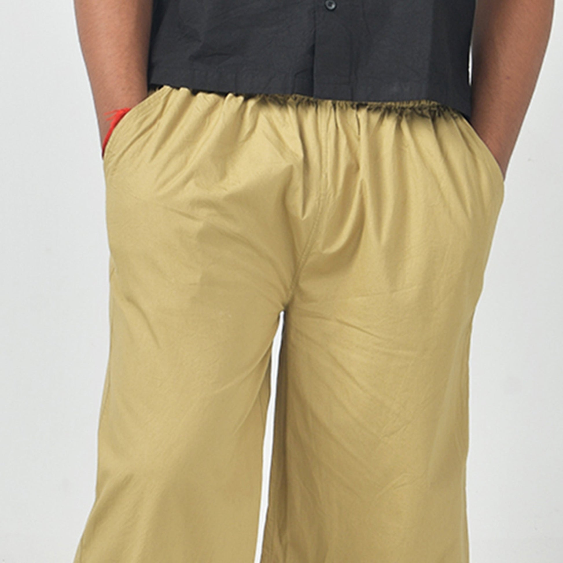 Bossman Shirt (Black) & Parachute Pants (Khaki)