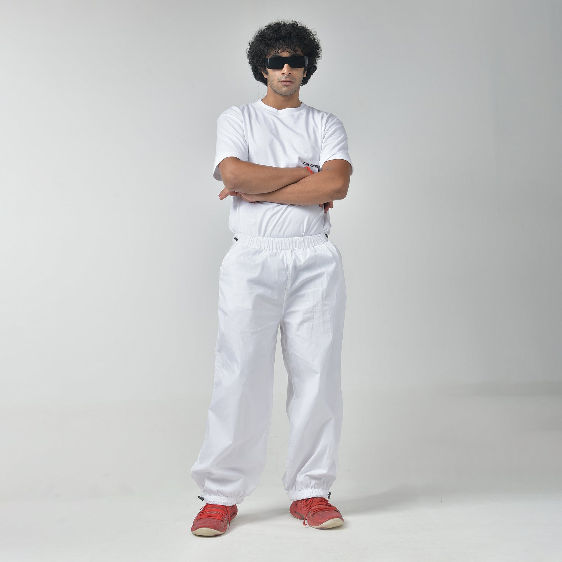 White Parachute Pants