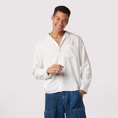 White Linen Shirt - Regular Fit