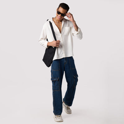 White Linen Shirt - Regular Fit