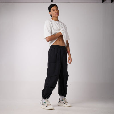 Black Air Parachute Pants