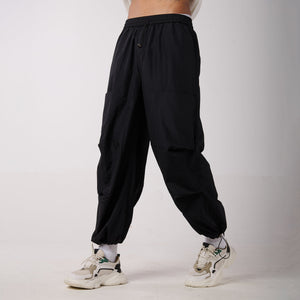 Black Air Parachute Pants