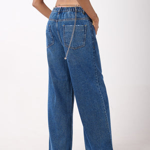 Baggy Jeans & Halter Printed Top