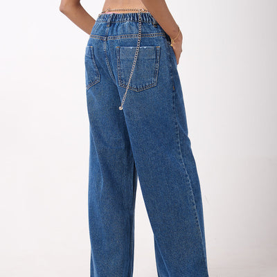Baggy Jeans & Halter Printed Top