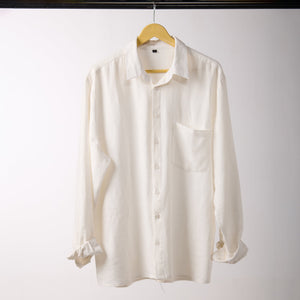 White Linen Shirt - Regular Fit