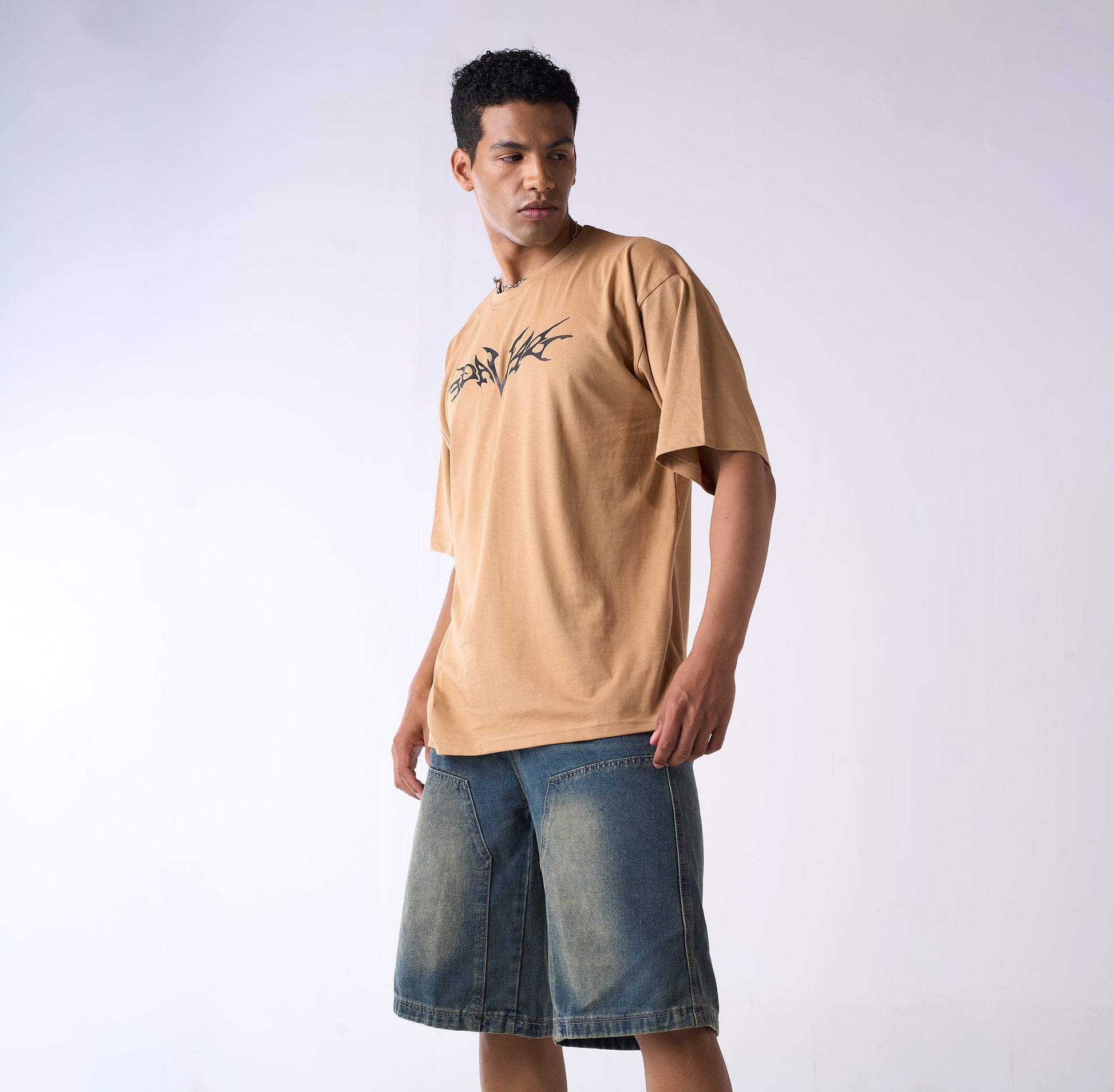 Savage printed oversized cotton Tshirt