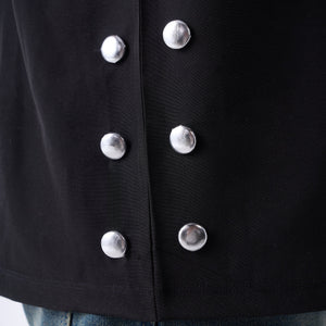 Black V-neck oversized air vest