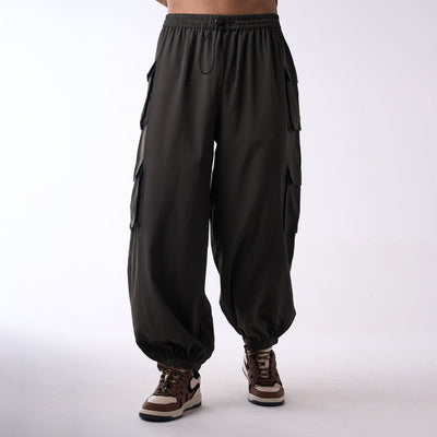 Baggy cargo air parachute pants