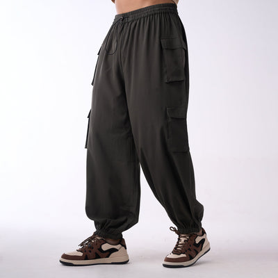 Baggy cargo air parachute pants