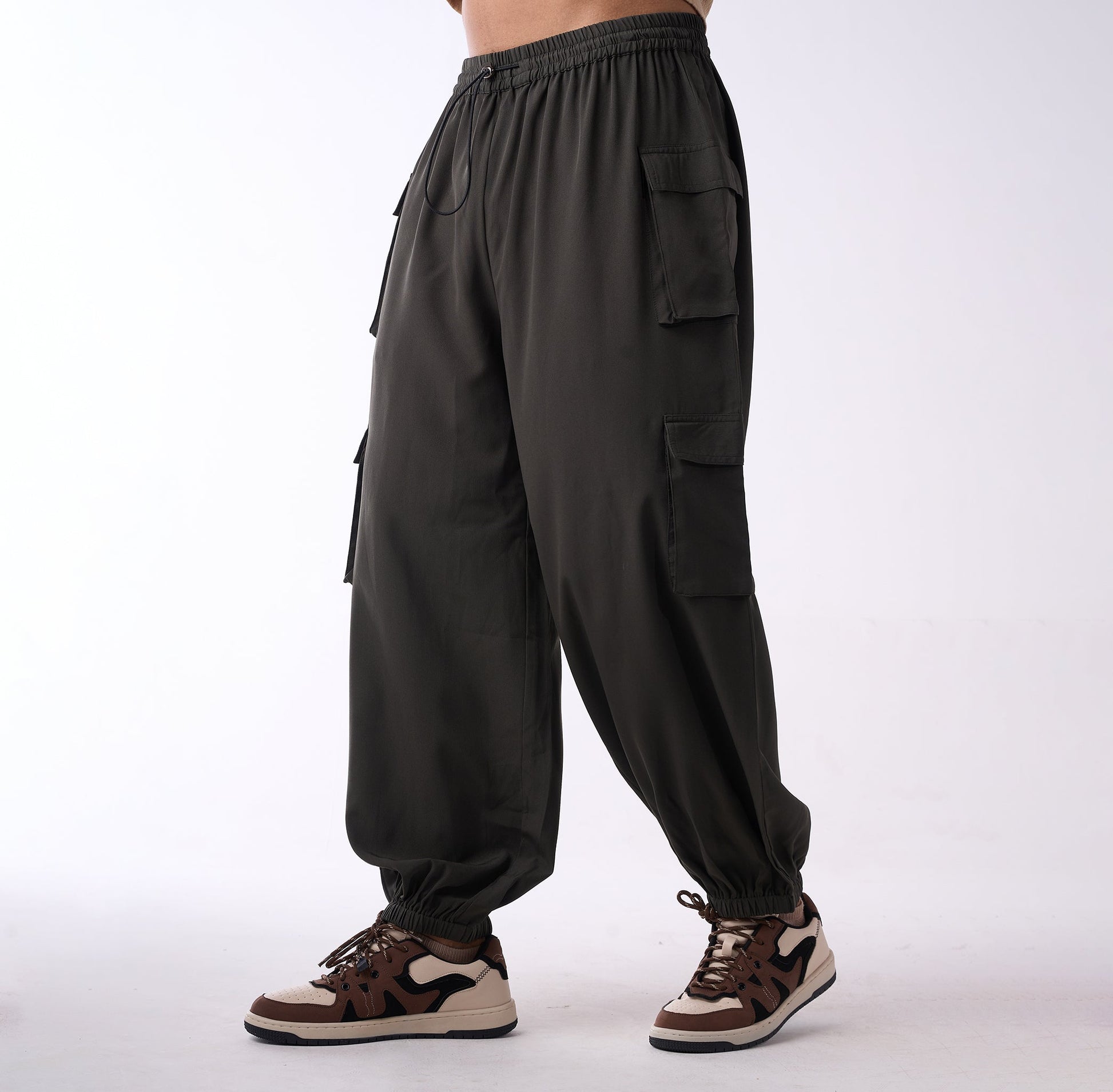 Baggy cargo air parachute pants