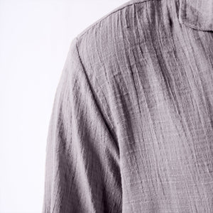 Grey soft textured holiday shirt