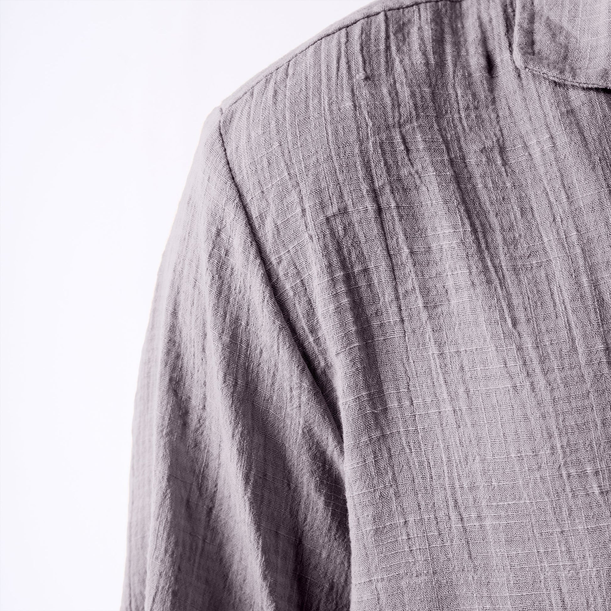 Grey soft textured holiday shirt