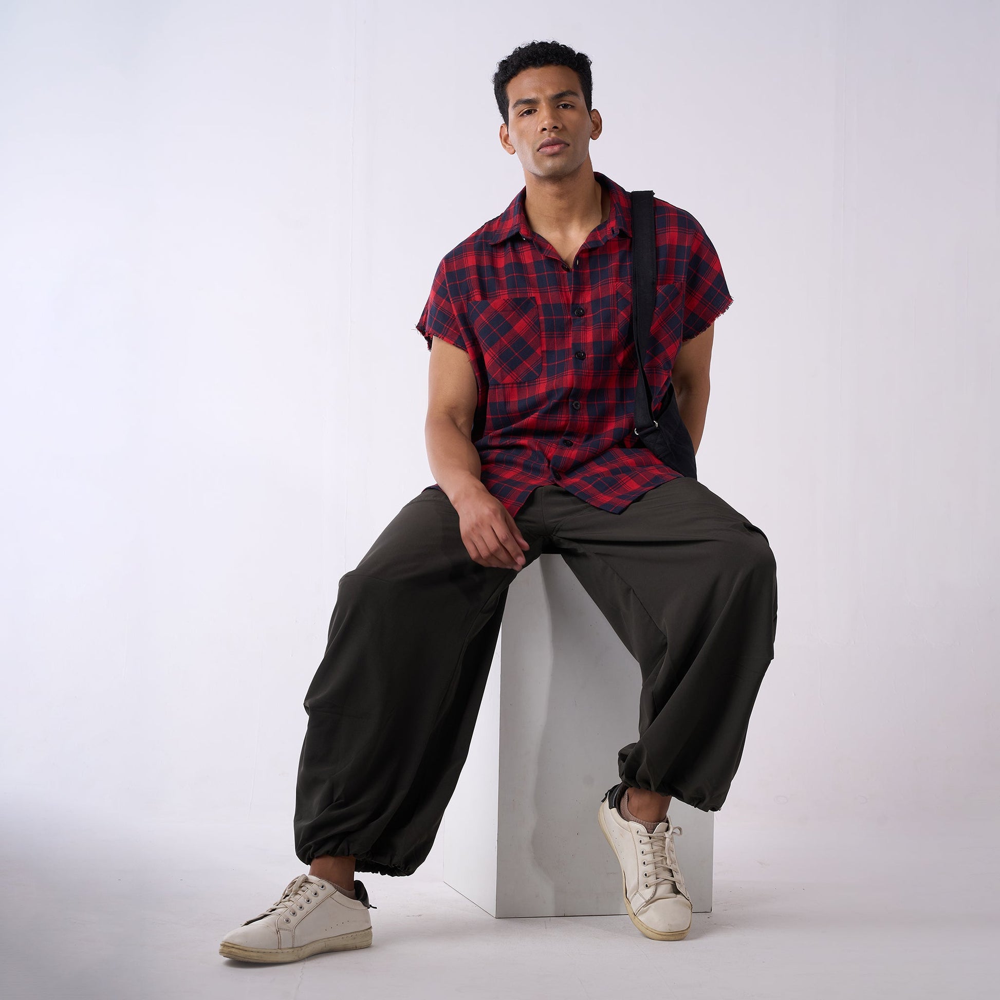 Air Parachute Pants Combo-Black & Olive