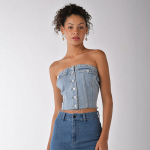 Denim top