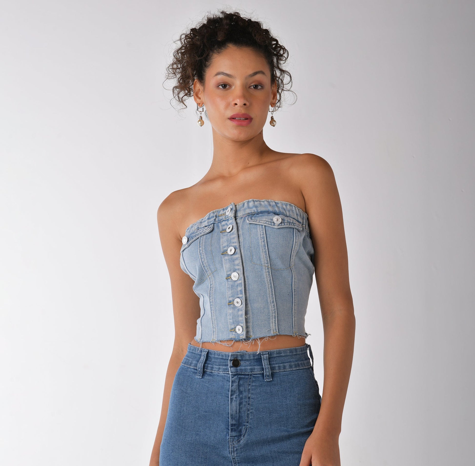Denim top